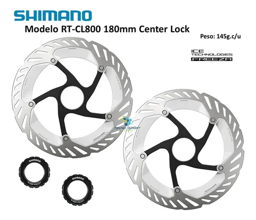 Disco Rotor Shimano Cl800 180mm Freno Center Lock X2und
