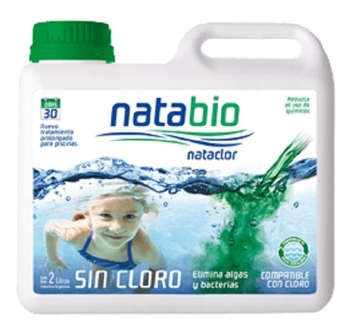 Nataclor Natabio 2l Piscinas Sin Cloro Envio Gratis La Plata