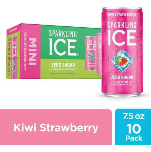 Sparkling Ice Zero Sugar, 30 Mini Latas Pack C/3 Sabores