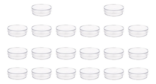 20 Placas De Petri De Plástico Estériles De 35 Mm X 10 Mm Co