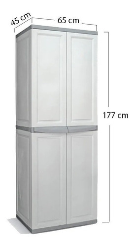 Armario Colombraro Gabinete Escobero 177cm Exterior Armado
