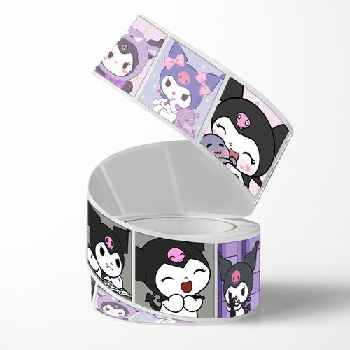 Rollo De Pegatinas De Recompensa De Dibujos Animados Panda P