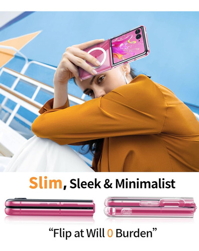 Funda Para Motorola Moto Razr 60 Ultra 5g 2025 Magnética Flexible Y Duradera Transparente De Tpu Resistente A Golpes