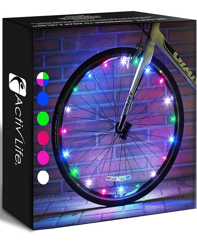 Luces Led Bicicleta Más Brillo Y Seguridad 360 Con Pilas
