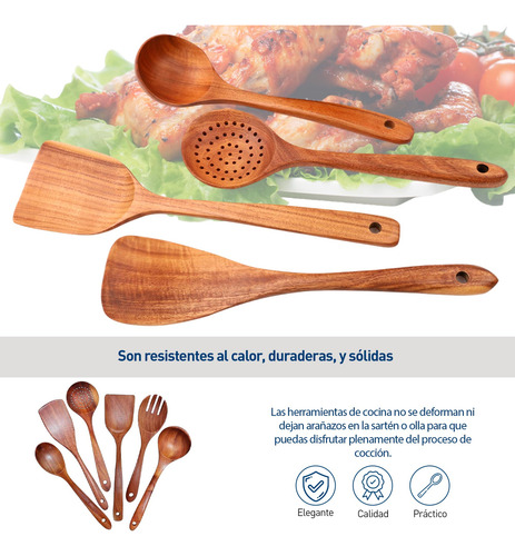 Bluelander Cucharas De Cocina Juego De Cucharas Para Cocinar