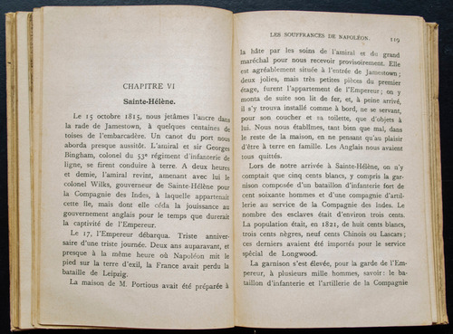 El Sufrimiento De Napoleon - Antiguo Libro Frances 1850 Apro (Usado)