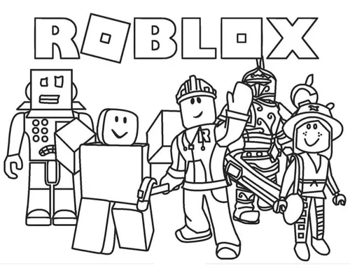 Personagem do roblox colorir