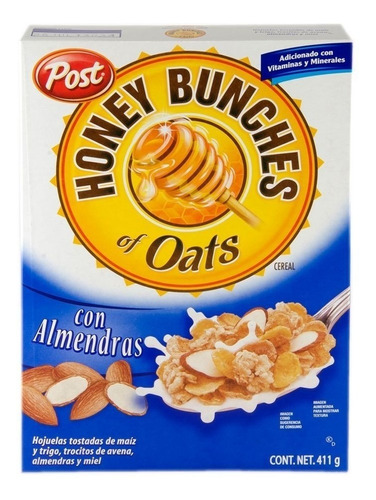 Cereal Post Honey Bunches Of Oats Con Almendras 411 G