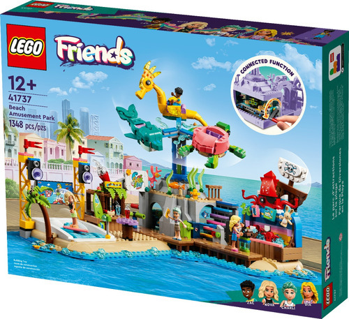 Kit Lego Friends 41737 Beach Fun Park 1348 unidades Número de peças 1348