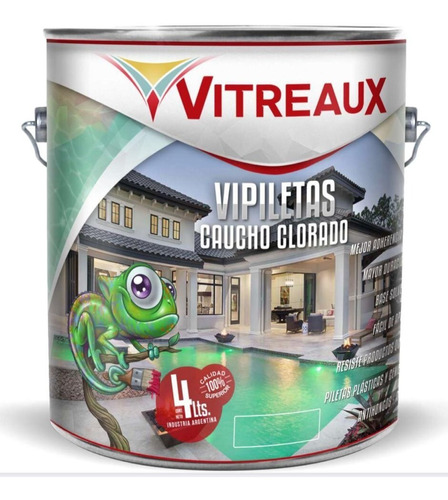 Pintura Para Piletas Caucho Clorado Vitreaux X 20 Litros