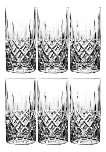 Vasos Cyrus  Trago Largo 423ml X 6- Transparente- Prestigio