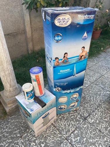 Piscina Bestway 3.300litros Con Filtro Y Accesorios