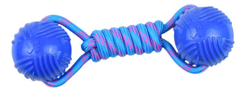 Dog Nylon Rope With Ball Pet Juguete, Resistente, Azul
