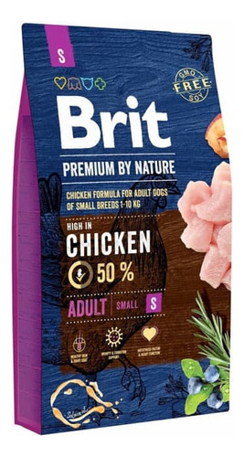 Alimento Brit Brit Premium By Nature Adult Small Para Perro