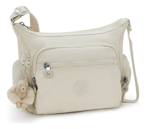 Bolsa Kipling Gabbie Chica Nueva Original Hideaway Beige Color Sólido