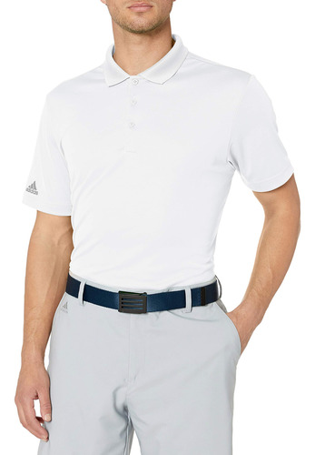 Adida Golf Performance Polo Para Hombre Blanco Xl