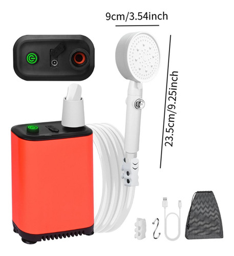 Ducha Portátil Para Equipos De Campamento Impermeable