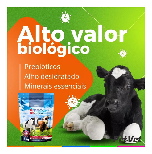 Suplemento Mineral Sf Pro Alho 1kg Alinutri Para Bovino 4 Un