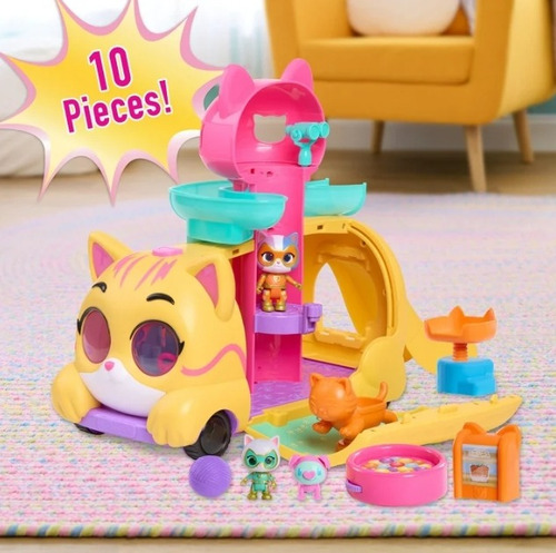 Superkitties Purr 'n' Go Juego Y Figuras Con Luces Y Sonidos