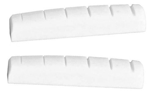 2 X 2 Piezas De Tuerca Blanca Marfil Duradera Para Guitarra
