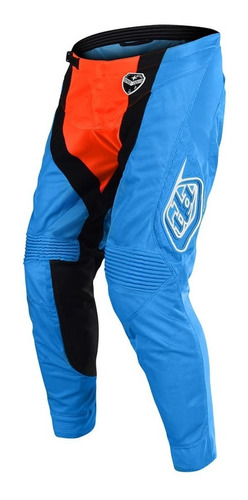 Imagen 1 de 3 de Pantalon Motocross Troy Lee Se Air Squadra Celeste/naranja