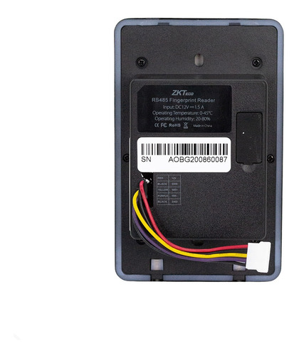Imagen 4 de 10 de Lector De Huella Esclavo Con Sensor Silkid Fr1500wp Zkteco®