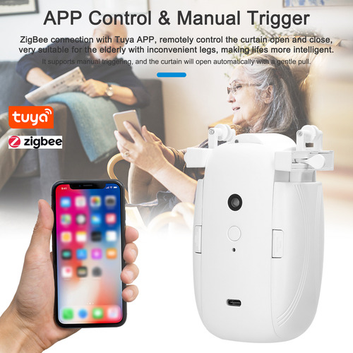 Motor Inteligente Zigbee 3 En 1 De Home Curtain Assistant, 2
