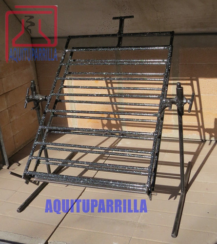Imagen 4 de 5 de Parrilla Portatil De Malla Enlozada Asador Regulable 360°