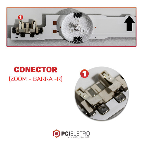 Kit 12 Barras De Led Compatível Com Tv Un55j5500 Pci