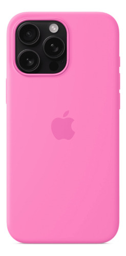 Case Silicone Magsafe Capa Iphone 16 Pro Rosa-peônia