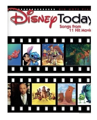 Partituras Disney Today 11 Hits Movies Libro Caniones Piano 