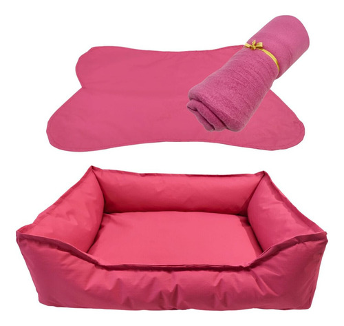 Kit Cama Caminha Pet Para Cachorro E Gato Lavável Tamanho M