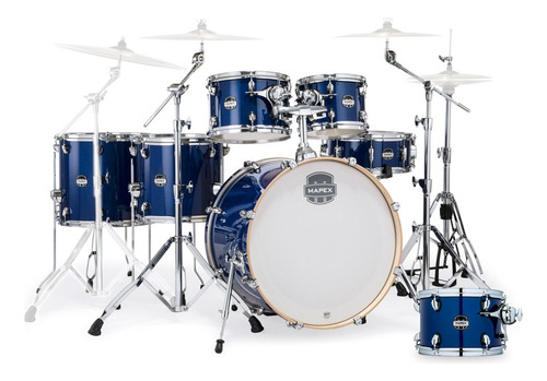 Batería Acústica Mars Midnight Blue Mm529sf-7pch-od-s Mapex Color Azul