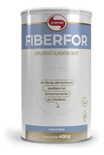 Fiberfor Fibras Alimentares Pote 400g Vitafor Sabor Neutro