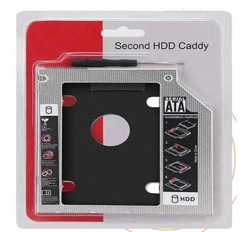 Second Caddy 9.5mm/ 12.7mm Sata 3.0, 2.5 Hdd Ssd Cady Laptop