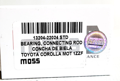 Imagen 4 de 4 de Concha Biela Toyota Corolla 1.8 94 - 02 Std 010 020 030 040