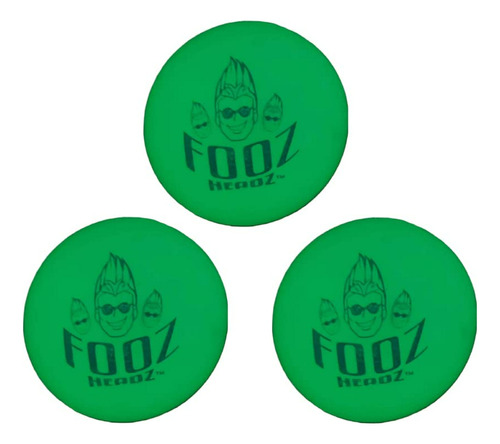 Bolas De Futbolín Glow In The Dark Fooz Headz (3-pack)