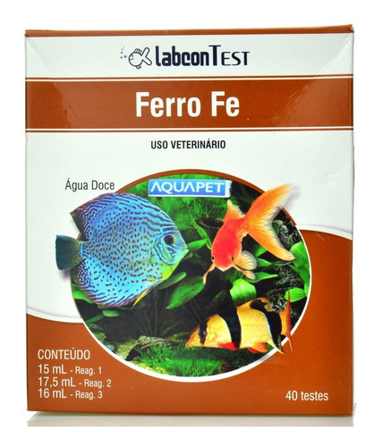 Teste Alcon Ferro Fe Com 40 Testes Labcon Aquario Full