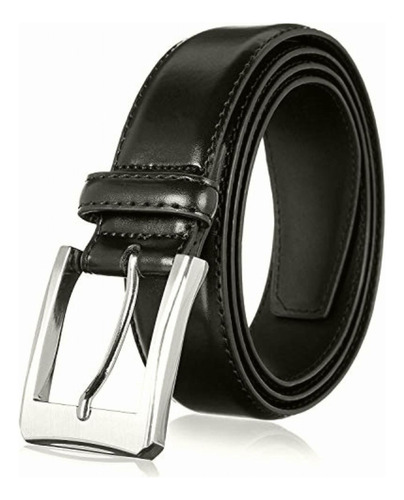 Men's Genuine Leather Dress Belt With Premium Quality Color Negro Básico Talla 36