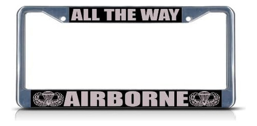 All The Way Airborne - Marco De Matrícula Militar Para Placa
