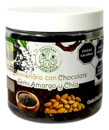 Tarro Almendra Con Chocolate Semiamargo Y Chía 350g