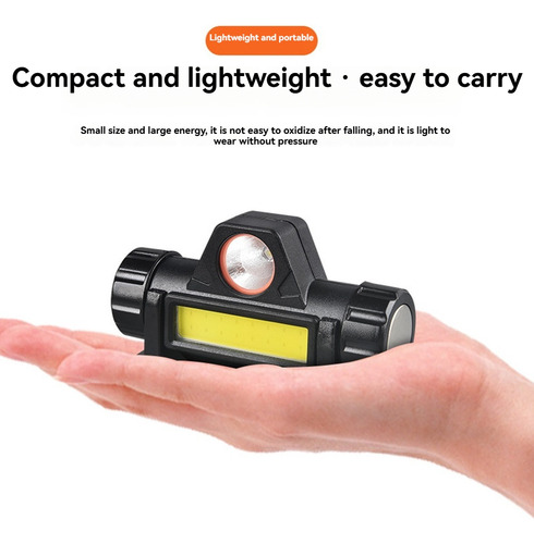 Linterna Frontal Led Recargable Por Usb Superbrillante 18650
