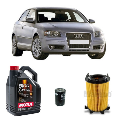 Kit Filtros Para Audi A3 1.6 16v Y Motul 5w40 X5