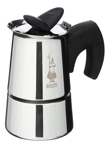 Bialetti Musa 1 Cup Cafetera Expreso Italiana Acero Inox