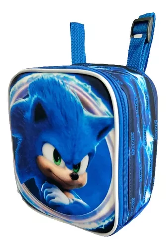 Mochila Infantil Bolsa Meninos Desenho Super Sonic O Ouriço Azul