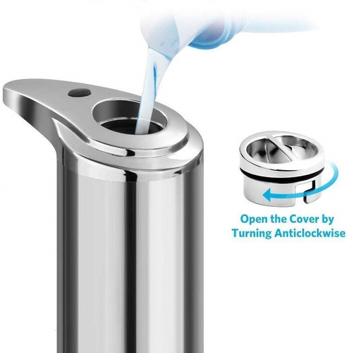 Dispenser Automático Jabón Liquido Detergente 250ml Cromado