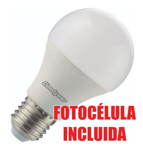 Lampara C/fotocelula 9w 6000k Luz Calida