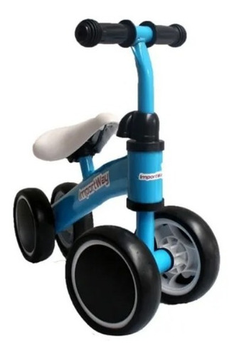 Bicicleta Infantil Triciclo S/ Pedal P/ Equilíbrio Balance Cor Azul