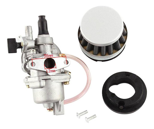 Q0pq0pm Carburador Con Filtro De Aire Motor Atv 49cc De 2 Ti