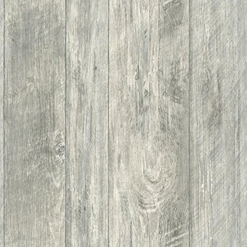 Papel Pintado Removible York Rough Cut Lumber - Negro |